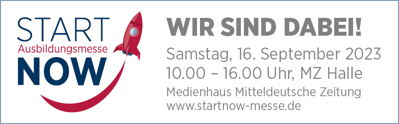 Start Now: Wir sind dabei Signatur der Messe