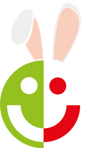 Logo Haus der Jugend mit Hasenohren